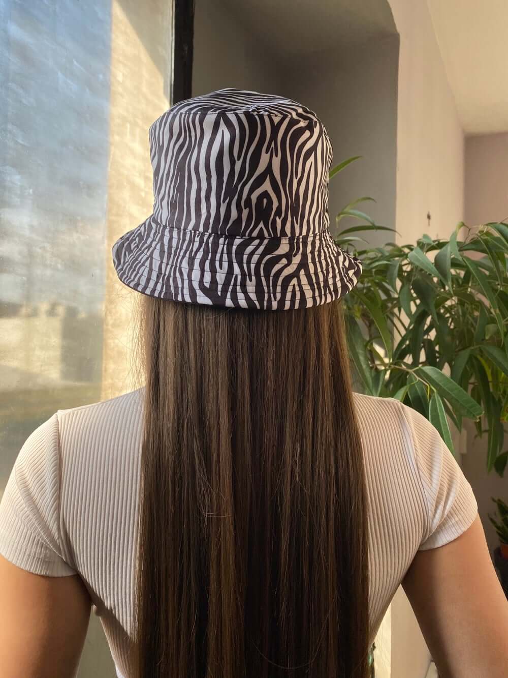 Zebra Black & White Bucket Hat