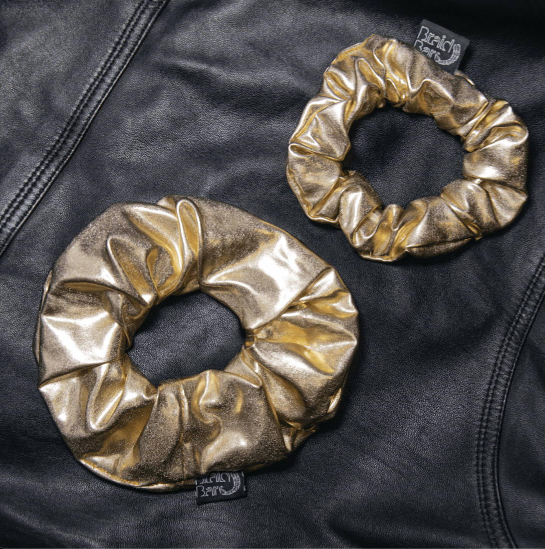 Scrunchie – Gold Metallic